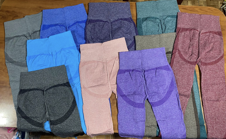 Calzas largas seamless push up con friza